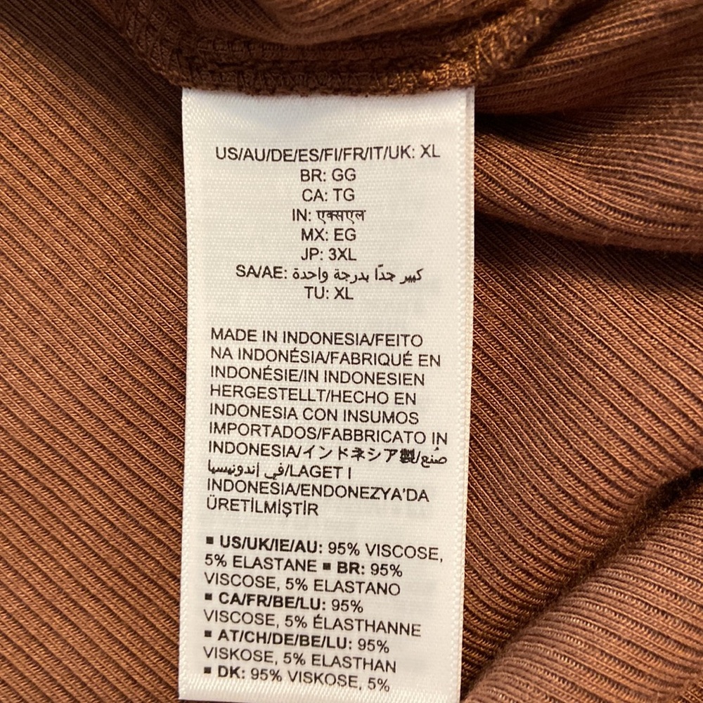 DAILY RITUAL BODY SHAPE DRESS SIZE XL BRAND NEW COLOR BROWN VERY SOFT - Picture 8 of 16
